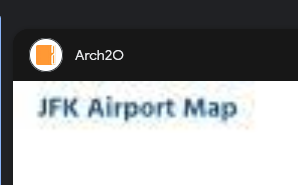 blurry image of an airport map, cropped to the text "JFK Airport Map"